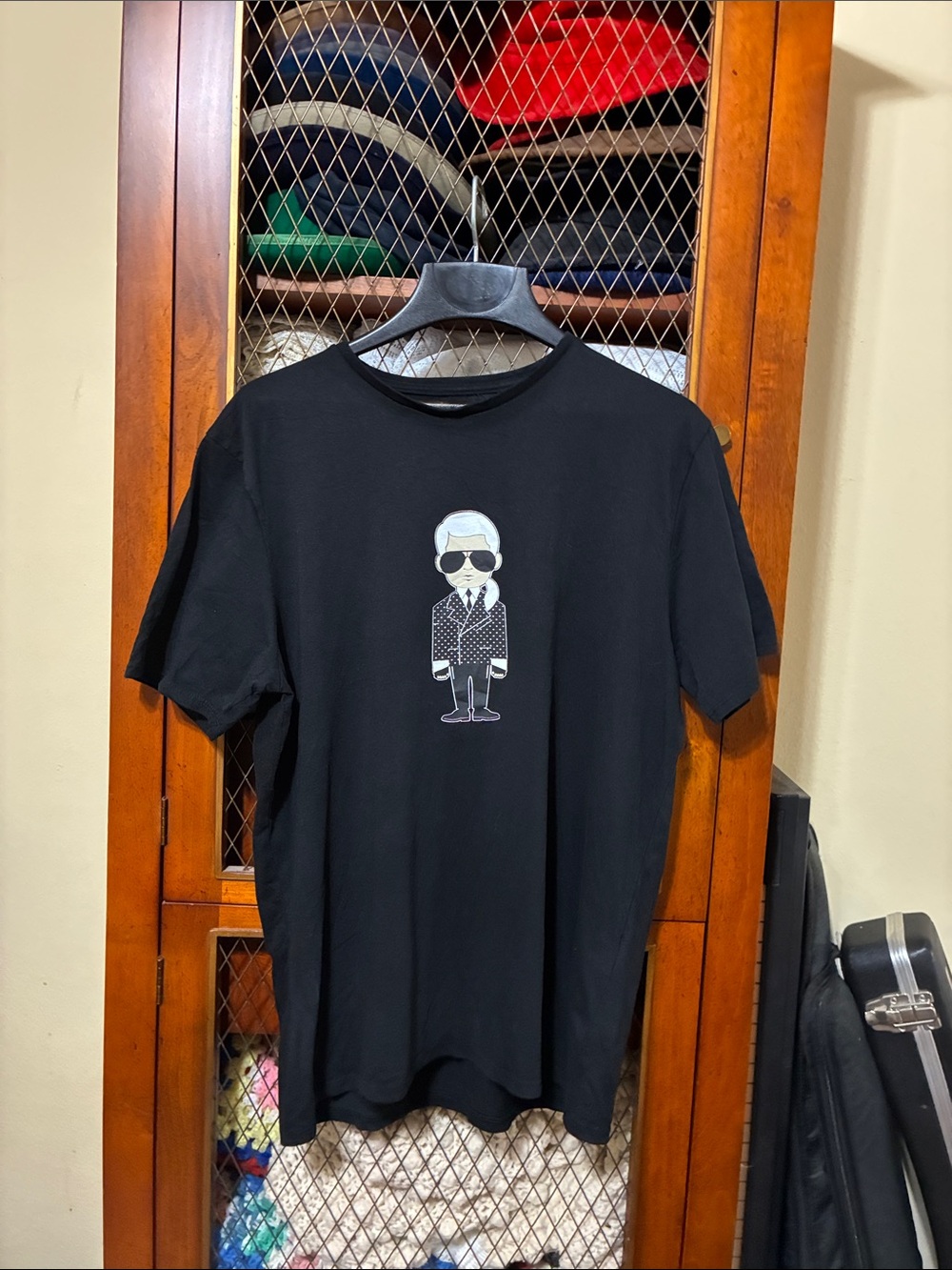 Black Graphic Crewneck T‑Shirt
